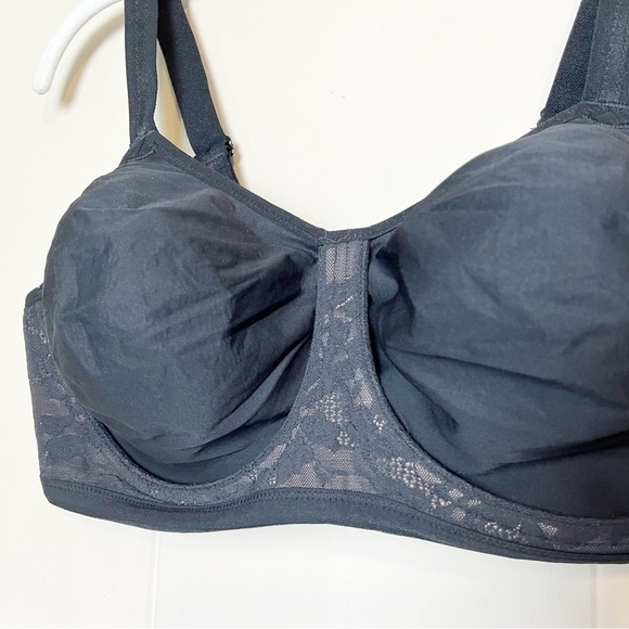 Wacoal Final Touch Molded Underwire Bra 40DD 40E black full coverage 855298 - Picture 3 of 9